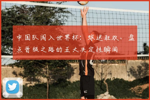 中国队闯入世界杯：球迷狂欢，盘点晋级之路的五大决定性瞬间